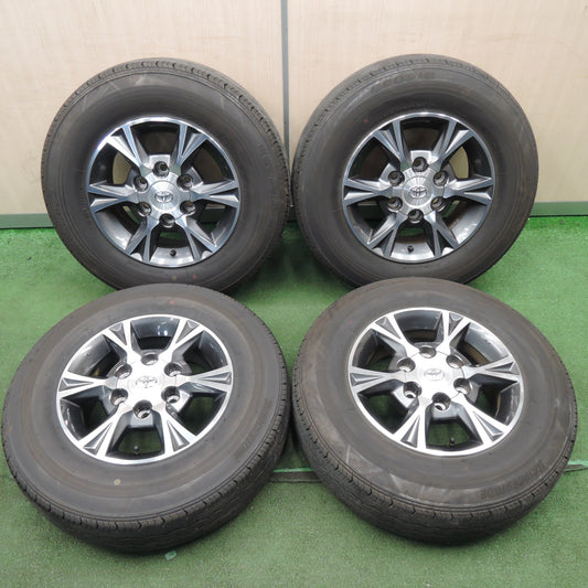 *送料無料* バリ溝!22年!キレイ!9分★トヨタ 200系 ハイエース 純正 OP 195/80R15 107/105N ブリヂストン エコピア RD613 PCD139.7/6H★4022904NJノ