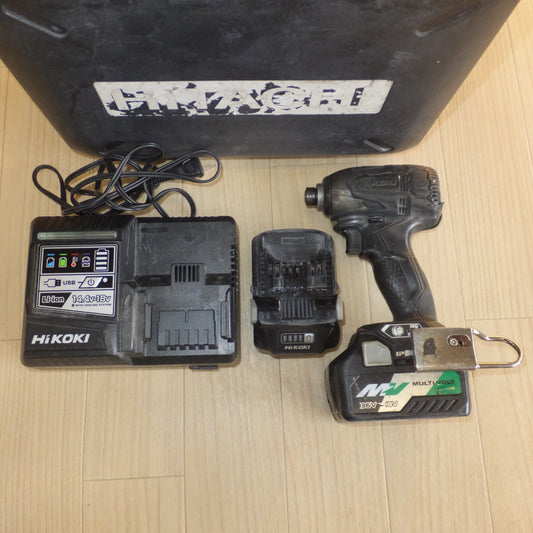 [送料無料] ★ハイコーキ HiKOKI コードレスインパクトドライバ WH36DA　蓄電池 BSL36A18 2個　急速充電器 UC18YDL　セット★