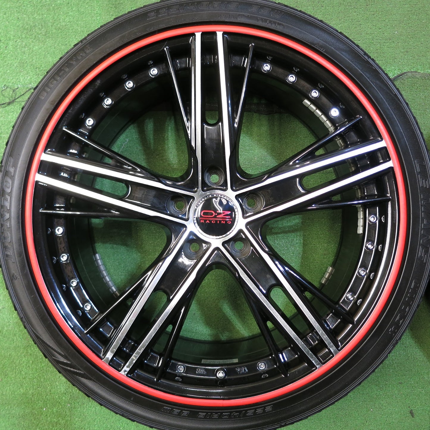 [送料無料]4本★Lxryhanes agreeser AG-014 OZ 225/40R19 245/35R19 ラグジーヘインズ アグレッサー ダンロップ LE MANS LM704 19インチ PCD14.3/5H★3032711Hノ