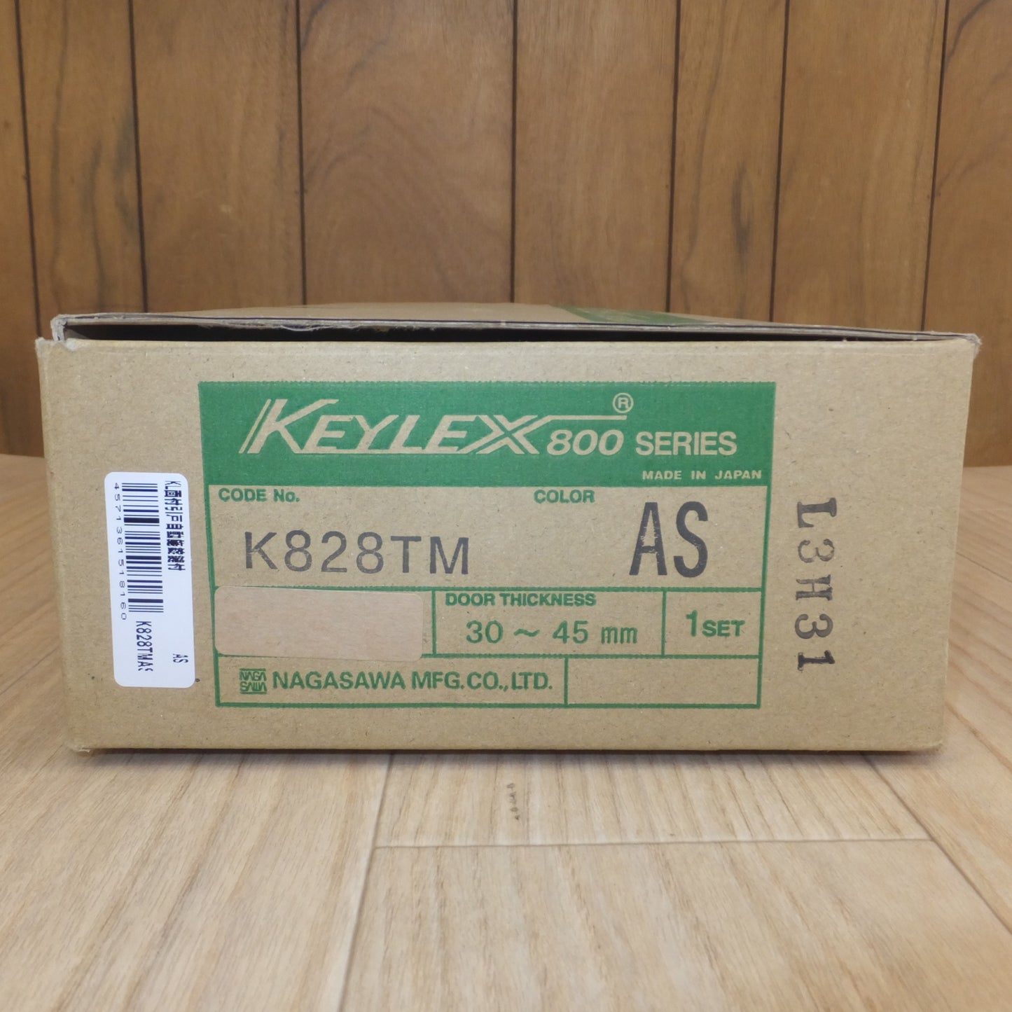 [送料無料] 未使用★長沢製作所 NAGASAWA キーレックス KEYLEX KL面付引戸自動施錠鍵付 800 SERIES K828TM AS★