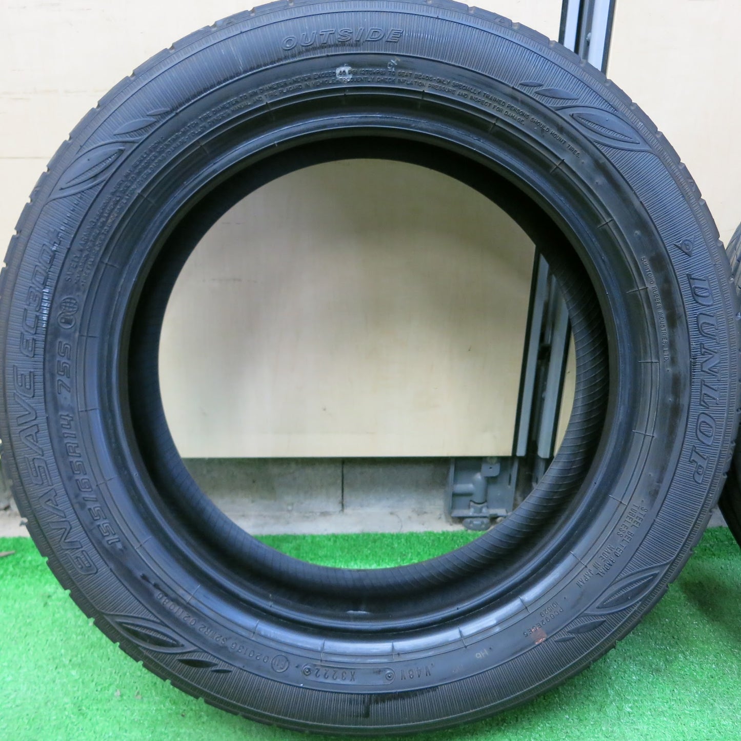 [送料無料]4本価格！22年★155/65R14 ダンロップ エナセーブ EC300+ タイヤ 14インチ ムーブ タント ワゴンR ミラ N-BOX スペーシア 等★3082205ヒノタ