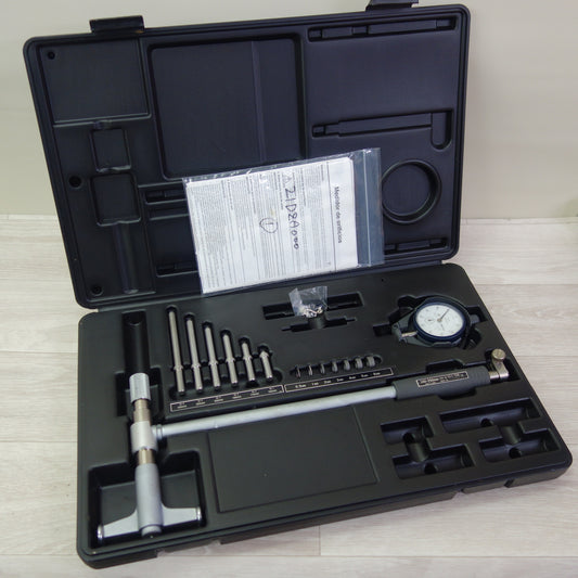 [送料無料] 美品☆Mitutoyo ミツトヨ 標準シリンダゲージ CG-250AX 511-705 ボアゲージ 測定器 大工 道具 ケース付き ノギス ダイヤルゲージ☆