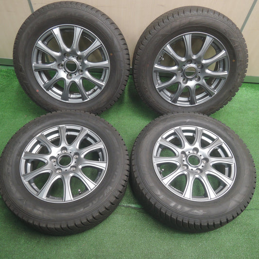 [送料無料]超バリ溝！キレイ！ほぼ10分★スタッドレス 195/65R15 ファルケン エスピア W-ACE weds ウェッズ 15インチ PCD114.3/5H★3101902SYス