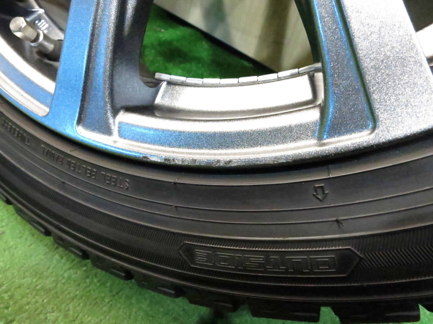 [送料無料]バリ溝！20年！綺麗！9.5分★スタッドレス 215/45R17 ダンロップ ウインターマックス WM02 EuroSpeed MANARAY SPORT マナレイ PCD100/5H★3011104Hス