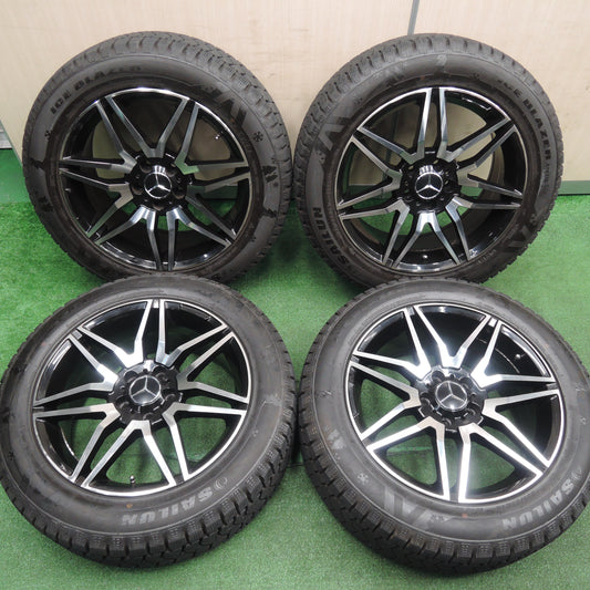 *送料無料*バリ溝！21年！ほぼ10分★ベンツ 等 235/55R18 サイルン ICE BLAZER Arctic SUV 社外 アルミ 18インチ PCD112/5H★3111801HAス