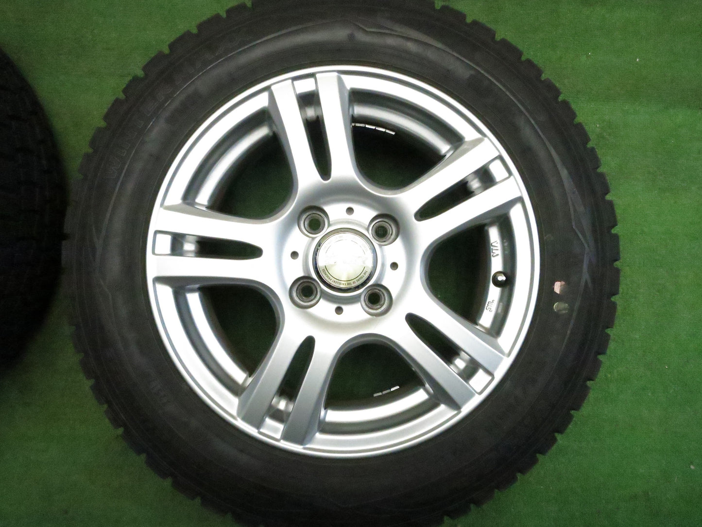 [送料無料]バリ溝！キレイ！ほぼ10分★スタッドレス 165/70R14 ダンロップ ウインターマックス WM01 JOKER weds ジョーカー 14インチ PCD100/4H★3012510Hス