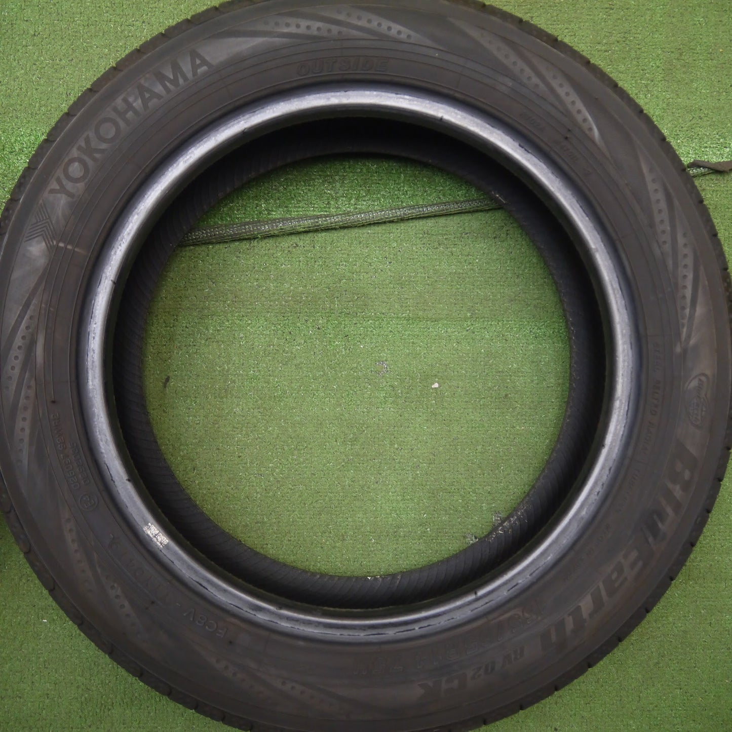 [送料無料]バリ溝！19年！8.5分★155/65R14 ヨコハマ ブルーアース RV-02 CK タイヤ 14インチ ムーヴ タント ミラ N-BOX ラパン 等★3082101Hノタ