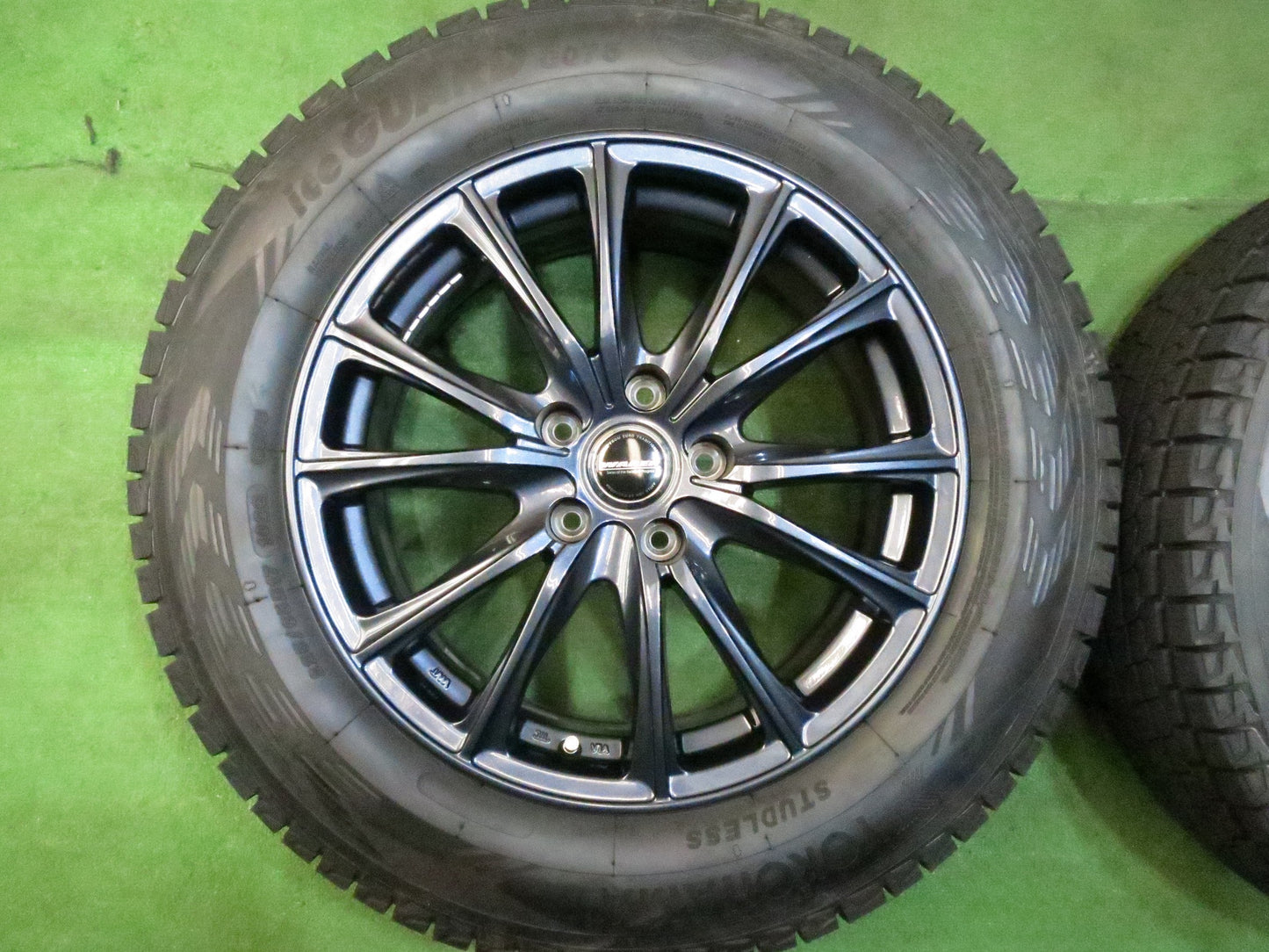 [送料無料]超バリ溝！20年！綺麗！ほぼ10分★スタッドレス 225/65R17 ヨコハマ アイスガード G075 WAREN HOTSTUFF ヴァーレン 17インチ PCD114.3/5H★3030105Hス