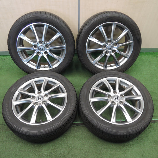 *送料無料* バリ溝！20年！9分★ホンダ ストリーム 純正 205/55R17 トーヨー トランパス MPZ 17インチ PCD114.3/5H★4030804NJノ