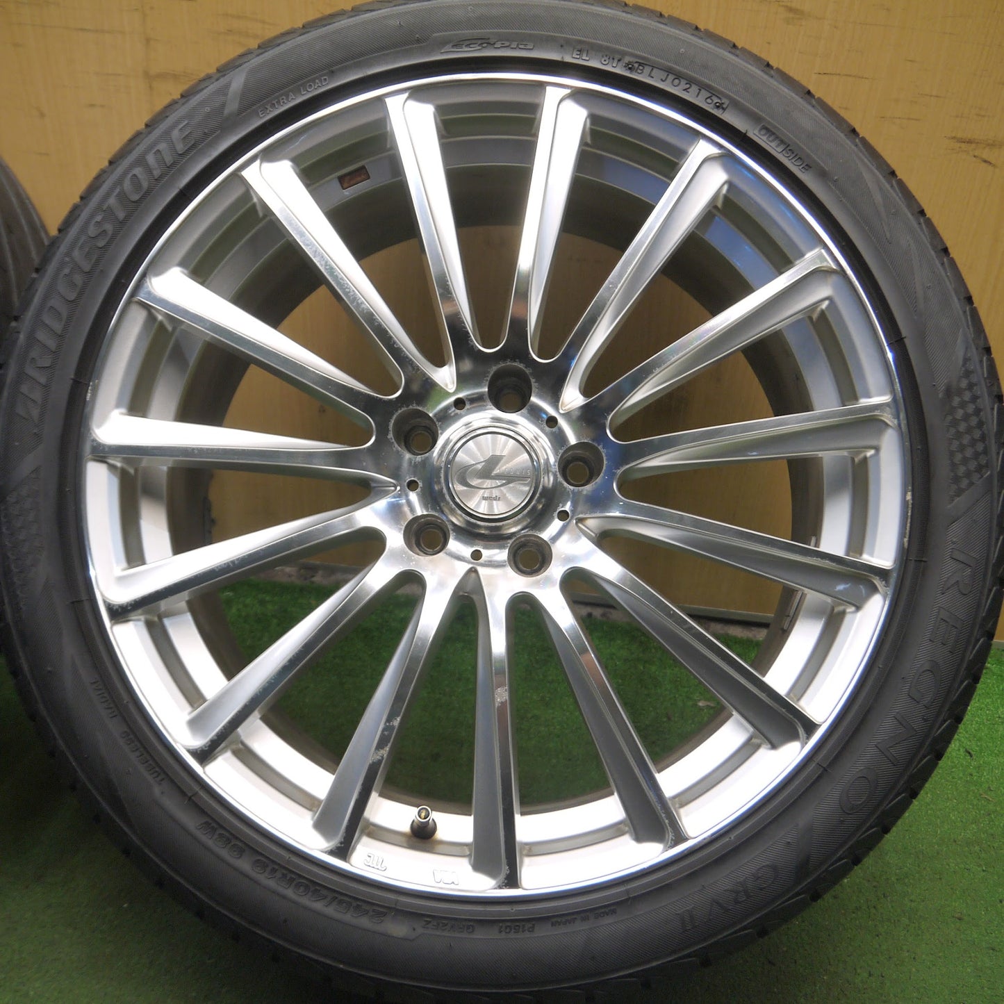 [送料無料]4本価格★LEONIS FW weds 245/40R19 ブリヂストン レグノ GRVⅡ レオニス ウェッズ 19インチ PCD114.3/5H★3102306Hノ