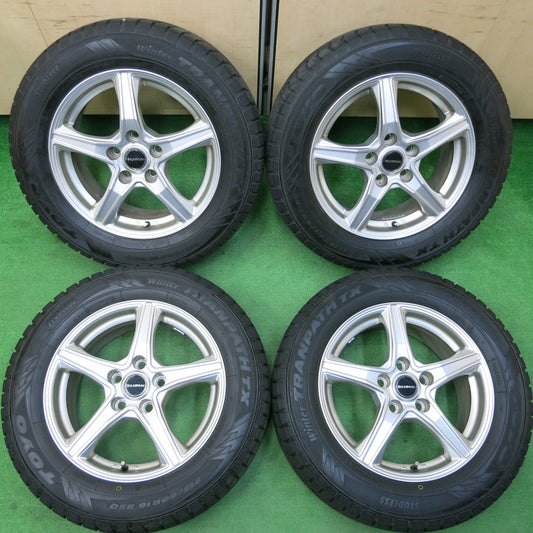 *送料無料*バリ溝!20年!キレイ!9.5分以上★スタッドレス 215/60R16 トーヨー ウインター トランパス TX BALMINUM バルミナ 16インチ PCD114.3/5H★3122505イス