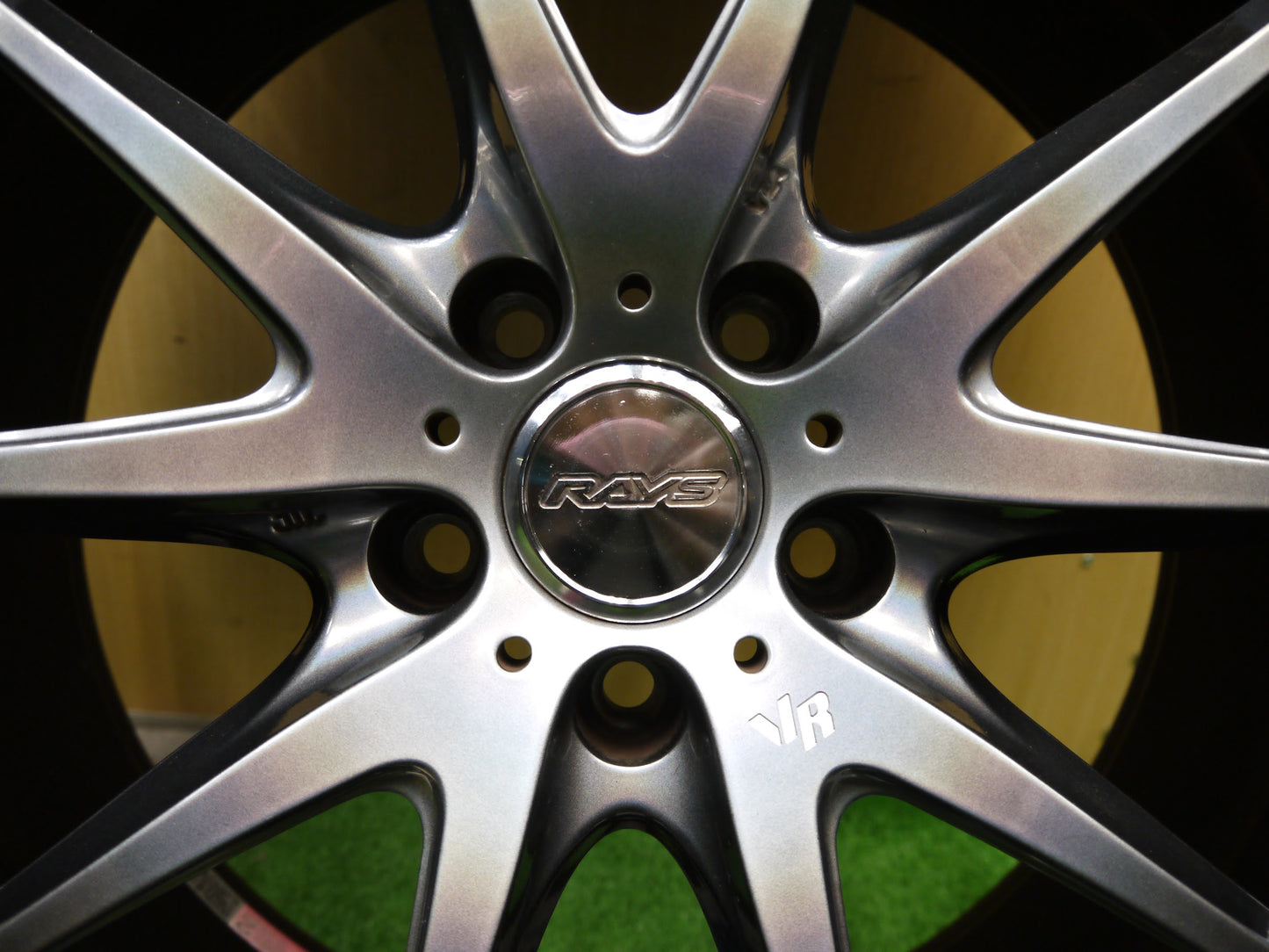 [送料無料]バリ溝！18年！キレイ！9.5分★RAYS VR G25 鍛造 スタッドレス 245/45R19 レイズ ブリヂストン ブリザック VRX2 PCD112/5H★2022606ヤス