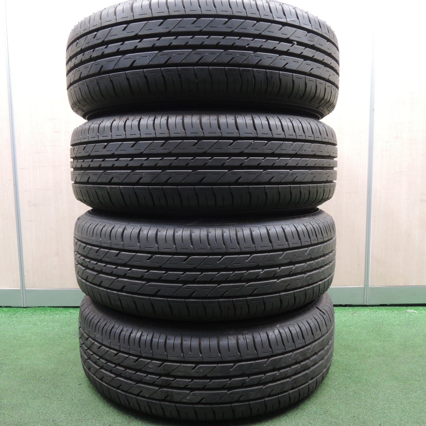 *送料無料* バリ溝！21年！ほぼ10分★トヨタ カローラ ルミオン 純正 スチール 195/65R15 オートバックス Maxrun EVERROAD PCD114.3/5H★4022504HAノ
