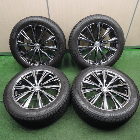 *送料無料*バリ溝!20年!キレイ!9.5分★LEONIS WX weds スタッドレス 235/55R20 ブリヂストン ブリザック DM-V3 レオニス 20インチ PCD114.3/5H★3121204NJス