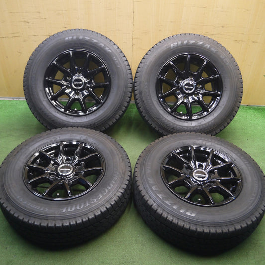 *送料無料* バリ溝!キレイ!9分★ハイエース 等 195/80R15 107/105L スタッドレス ブリヂストン ブリザック VL1 ROADMAX MiD PCD139.7/6H★4021418Hス