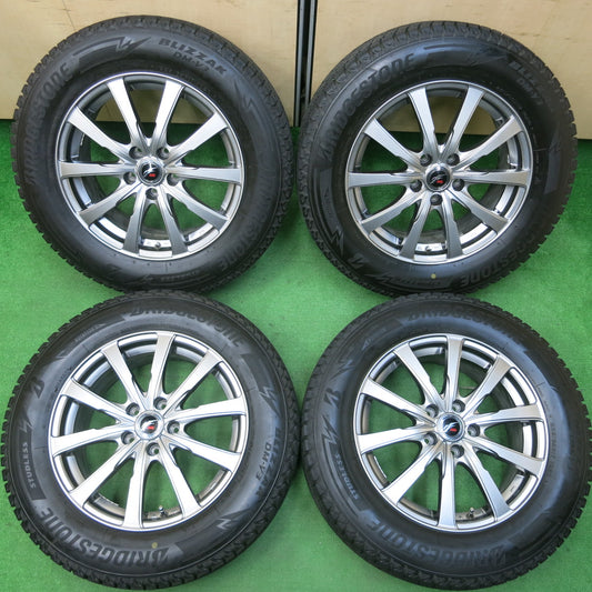 *送料無料*バリ溝!20年!キレイ!9.5分★スタッドレス 225/65R17 ブリヂストン ブリザック DM-V3 Fang ファング 17インチ PCD114.3/5H★3122001イス