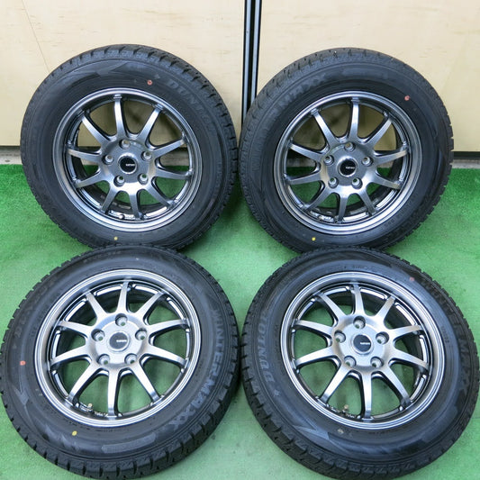 [送料無料]バリ溝！19年！キレイ！9.5分★スタッドレス 185/65R15 ダンロップ ウインターマックス WM02 G-SPEED Gスピード 15インチ PCD114.3/5H★3100909イス