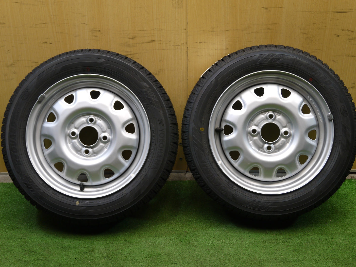 [送料無料]未使用！19年★スタッドレス 155/65R14 ヨコハマ アイスガード iG60 TOPY 鉄 ホイール 14インチ PCD100/4H★2041911クス