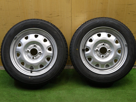 [送料無料]未使用！19年★スタッドレス 155/65R14 ヨコハマ アイスガード iG60 TOPY 鉄 ホイール 14インチ PCD100/4H★2041911クス
