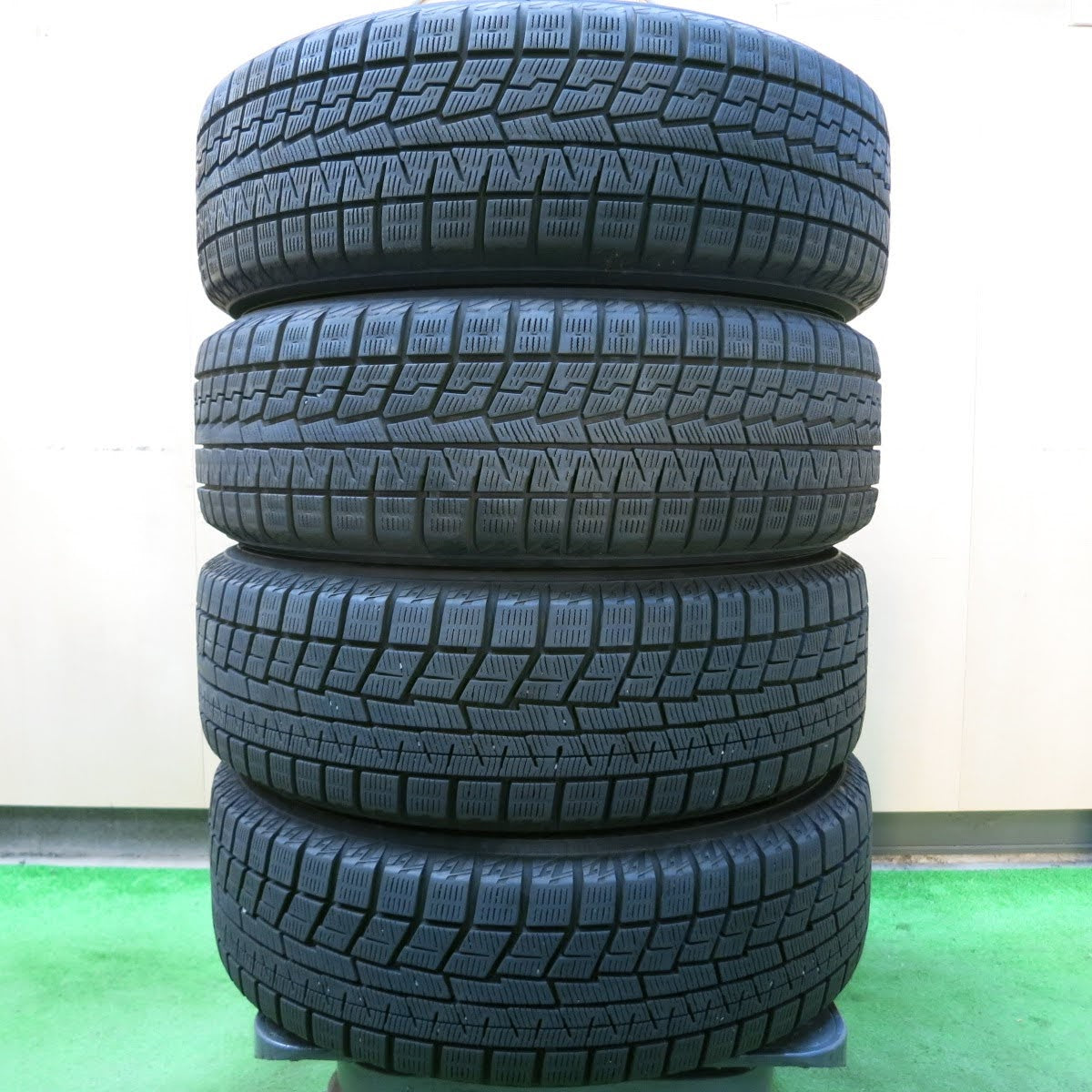 [送料無料]バリ溝！21年！キレイ！9.5分★ホンダ フィット 純正 スチール 185/60R15 スタッドレス ヨコハマ アイスガード iG70 iG60 PCD100/4H★3072007イス
