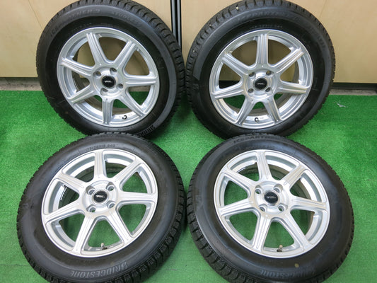 [送料無料]バリ溝！19年！キレイ！9分★スタッドレス 175/65R15 ブリヂストン アイスパートナー2 TOPRUN トップラン 15インチ PCD100/4H★2120905ヒス