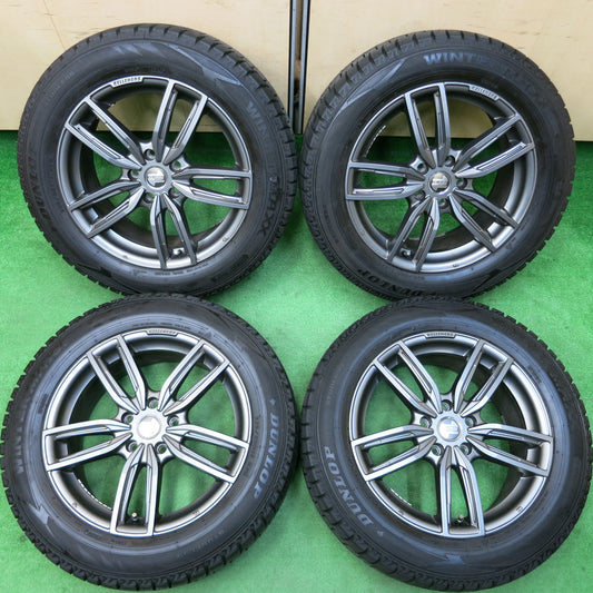 *送料無料*バリ溝!20年!キレイ!9.5分★BMW 等 KELLENERS Sport 225/55R17 スタッドレス ダンロップ ウインターマックス WM02 ケレナーズ PCD112/5H★3122004イス