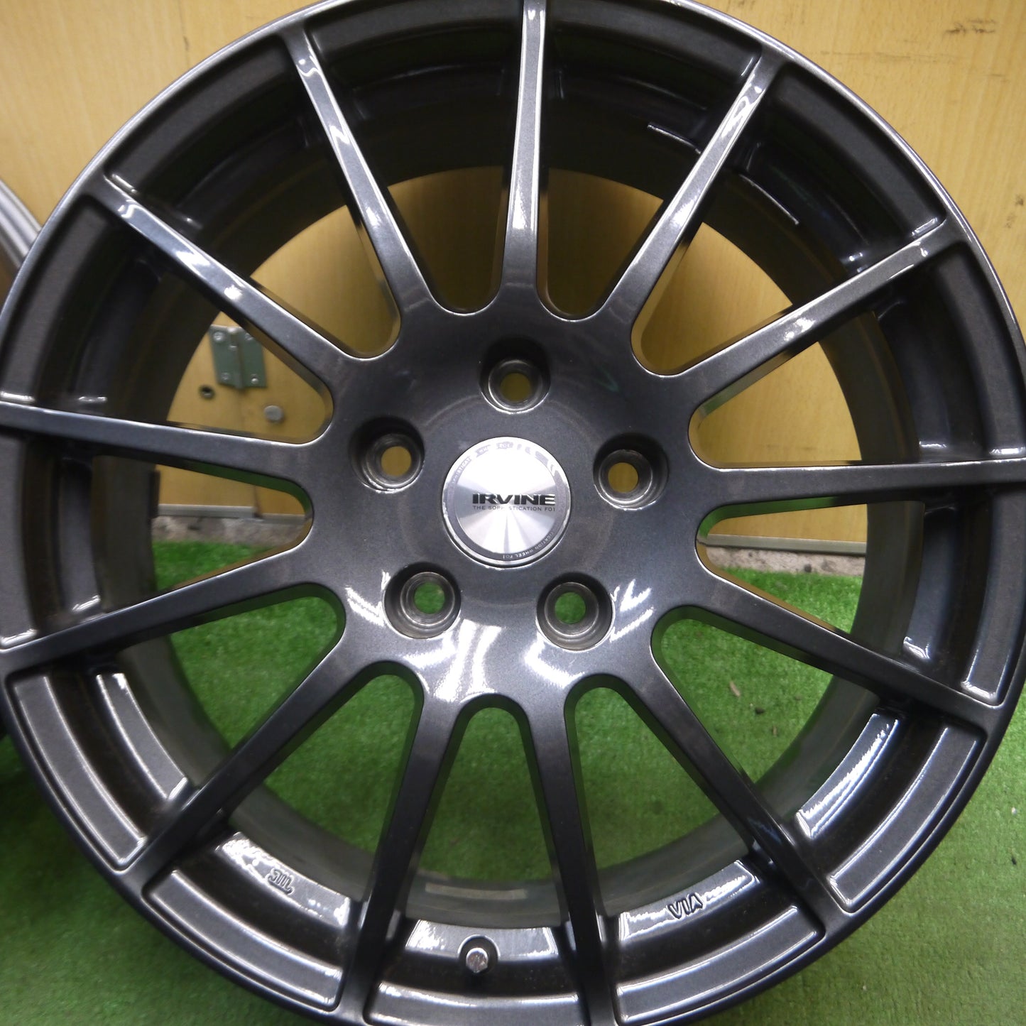 *送料無料*キレイ★ベンツ 等 IRVINE アーヴィン 17インチ ホイール 17×7J PCD112/5H★4011911Hホ
