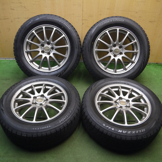 *送料無料*バリ溝!キレイ!9.5分★スタッドレス 205/60R16 ブリヂストン ブリザック VRX ECO FORME エコフォルム 16インチ PCD100/5H★4011008Hス