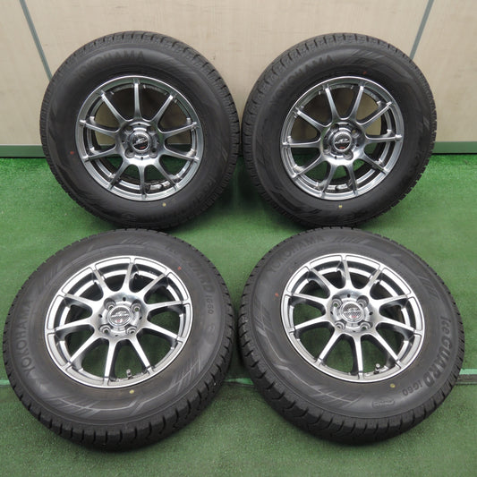*送料無料* バリ溝!22年!キレイ!ほぼ10分★スタッドレス 185/70R14 ヨコハマ アイスガード iG60 SCHNEIDER シュナイダー 14インチ PCD100/4H★4030508TNス