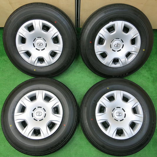 *送料無料*新車外し！23年★トヨタ 200系 ハイエース 純正 195/80R15 107/105N スチール ブリヂストン エコピア RD613 PCD139.7/6H★3111802イノ