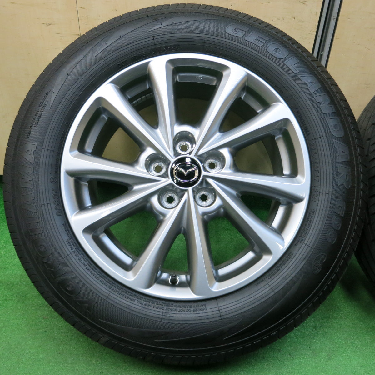 *送料無料*新車外し！22年★マツダ CX-5 純正 225/65R17 ヨコハマ ジオランダー G98 G98GV 17インチ CX5 PCD114.3/5H★3122011イノ