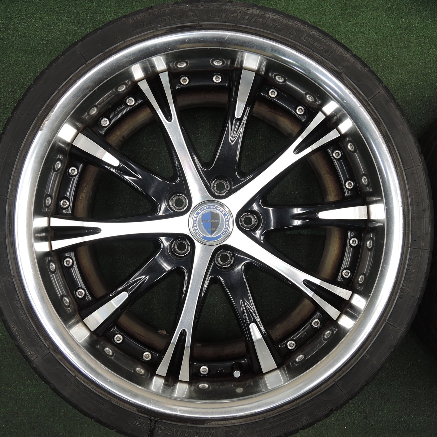 *送料無料* バリ溝！21年！9分★WORK SCHWERT SW4 225/40R19 275/30R19 ナンカン ウルトラ スポーツ NS-2 ワーク シュバート PCD114.3/5H★4021306TNノ