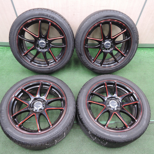 *送料無料*バリ溝!22年!8.5分★WORK EMOTION Kiwami 195/50R16 ブリヂストン ネクストリー ワーク エモーション 極 16インチ PCD100/4H★3121603TNノ