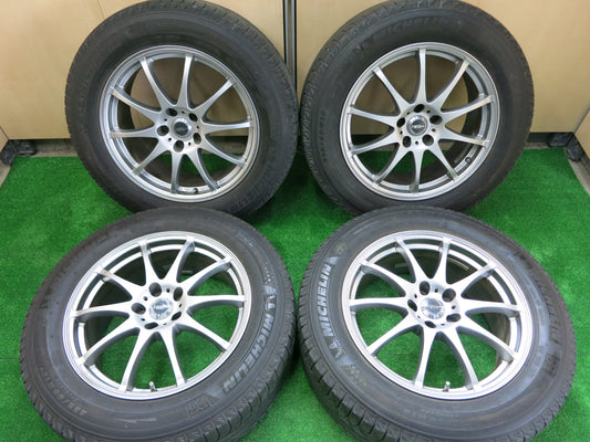 [送料無料]キレイ★スタッドレス 235/60R18 X CROSS SPEED PREMIUM ミシュラン LATITUDE X-ICE XI2 クロススピード 18インチ PCD114.3/5H★2092705ヒス