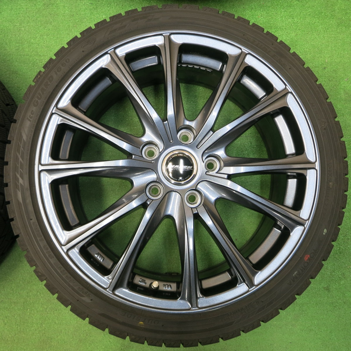 *送料無料* 超バリ溝！22年！キレイ！ほぼ10分★スタッドレス 195/45R17 ヨコハマ アイスガード iG60 WAREN ヴァーレン 17インチ PCD114.3/5H★4021707イス