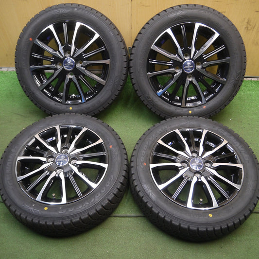 *送料無料*超バリ溝!ほぼ10分★スタッドレス 155/65R14 グッドイヤー アイスナビ6 SMACK ENKEI スマック エンケイ 14インチ PCD100/4H★4013103Hス
