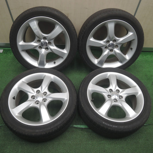 [送料無料]バリ溝！キレイ！9分★スバル レガシィ 純正 215/45R17 ブリヂストン ポテンザ RE050A 17インチ PCD100/5H★3110108SYノ