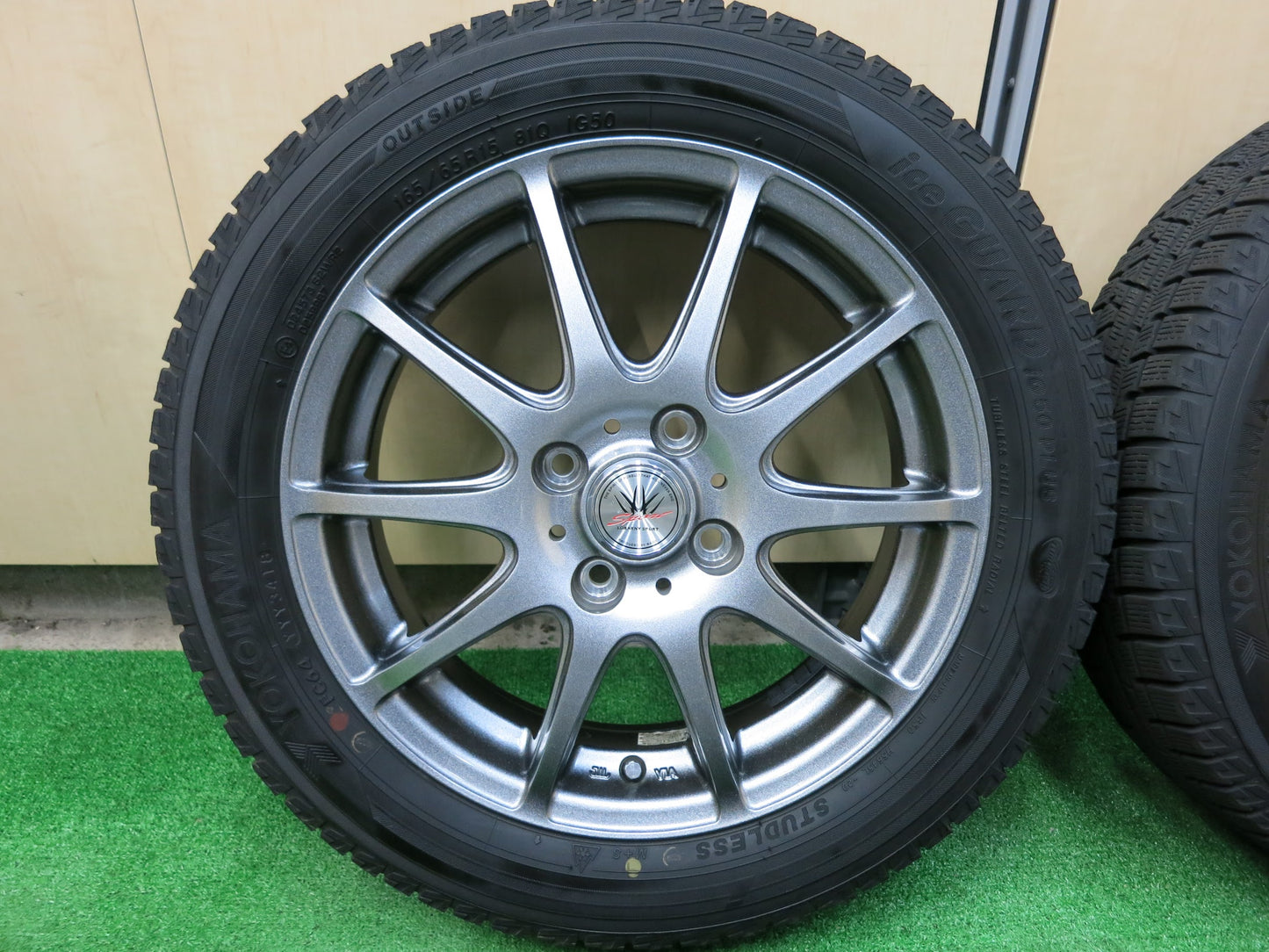 [送料無料]キレイ★スタッドレス 165/65R15 ヨコハマ アイスガード iG50 プラス LOXARNY SPORT BADX ロクサーニ 632 15インチ PCD100/4H★3012102ヒス