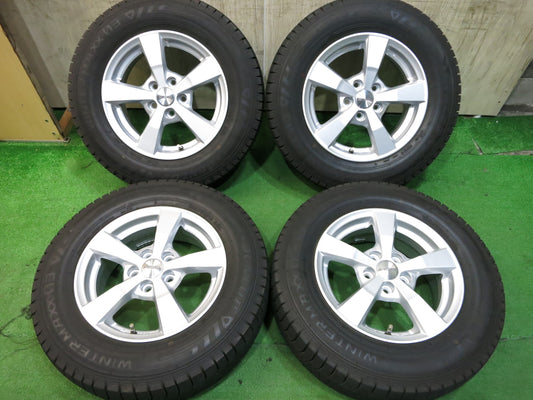 [送料無料]バリ溝！20年！キレイ！ほぼ10分★スタッドレス 185/70R14 ダンロップ ウインターマックス 03 AGA 14インチ PCD100/5H★2113002Hス