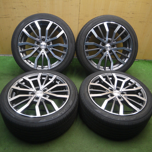 *送料無料*バリ溝!21年!9.5分★ボルボ 等 MSW 49 O・Z RACING 225/45R18 ヨコハマ アドバン dB V552 18インチ OZ PCD108/5H★4011501Hノ