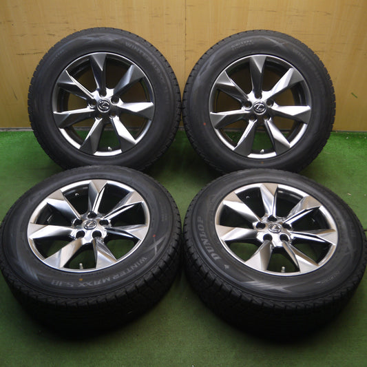 *送料無料*センサー付!バリ溝!キレイ!9分★レクサス 20系 RX450h 純正 235/65R18 スタッドレス ダンロップ ウインターマックス SJ8 PCD114.3/5H★4011010KKスタ