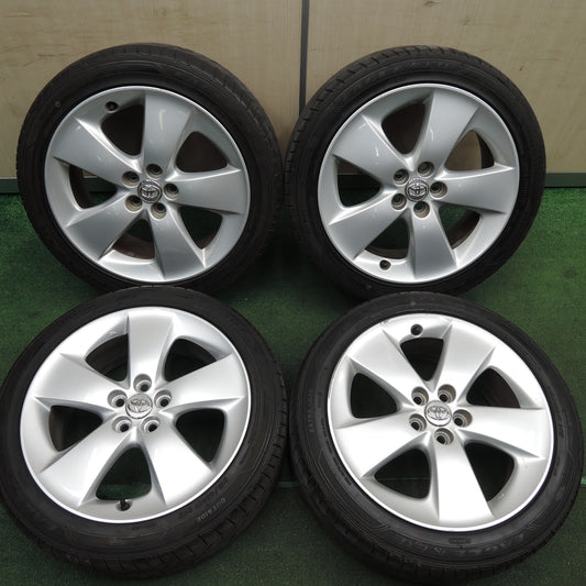 *送料無料* バリ溝!21年!9.5分★トヨタ 30系 プリウス ツーリング 純正 215/45R17 グッドイヤー イーグル LS EXE 17インチ PCD100/5H★4020306HAノ