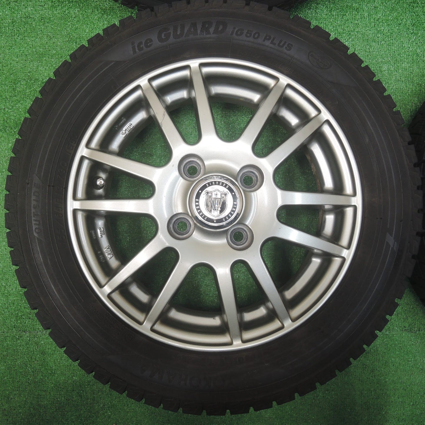 [送料無料] バリ溝！キレイ！9.5分★スタッドレス 155/65R13 ヨコハマ アイスガード iG50 プラス NIRVANA NV PCD100/4H★3112003SYス