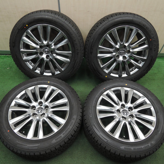 *送料無料* 超バリ溝!22年!キレイ!ほぼ10分★トヨタ 60系 ハリアー 純正 235/55R18 スタッドレス グッドイヤー アイスナビ SUV PCD114.3/5H★4021712HAス