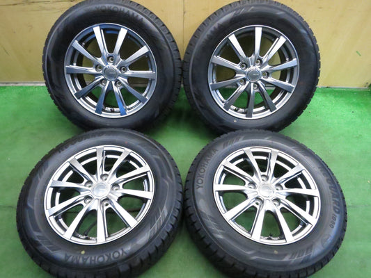 [送料無料]バリ溝！9分★スタッドレス 195/65R15 ヨコハマ アイスガード iG60 GRASS グラス 15インチ PCD114.3/5H★3020301Hス