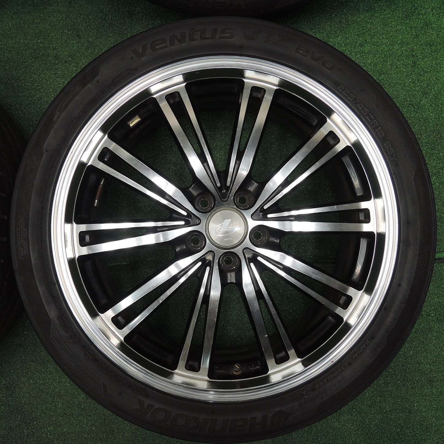[送料無料]4本価格★LEONIS TR weds 225/45R18 ハンコック ベンタス V12 evo2 レオニス 18インチ PCD100/5H レガシィ 等★3110203TNノ