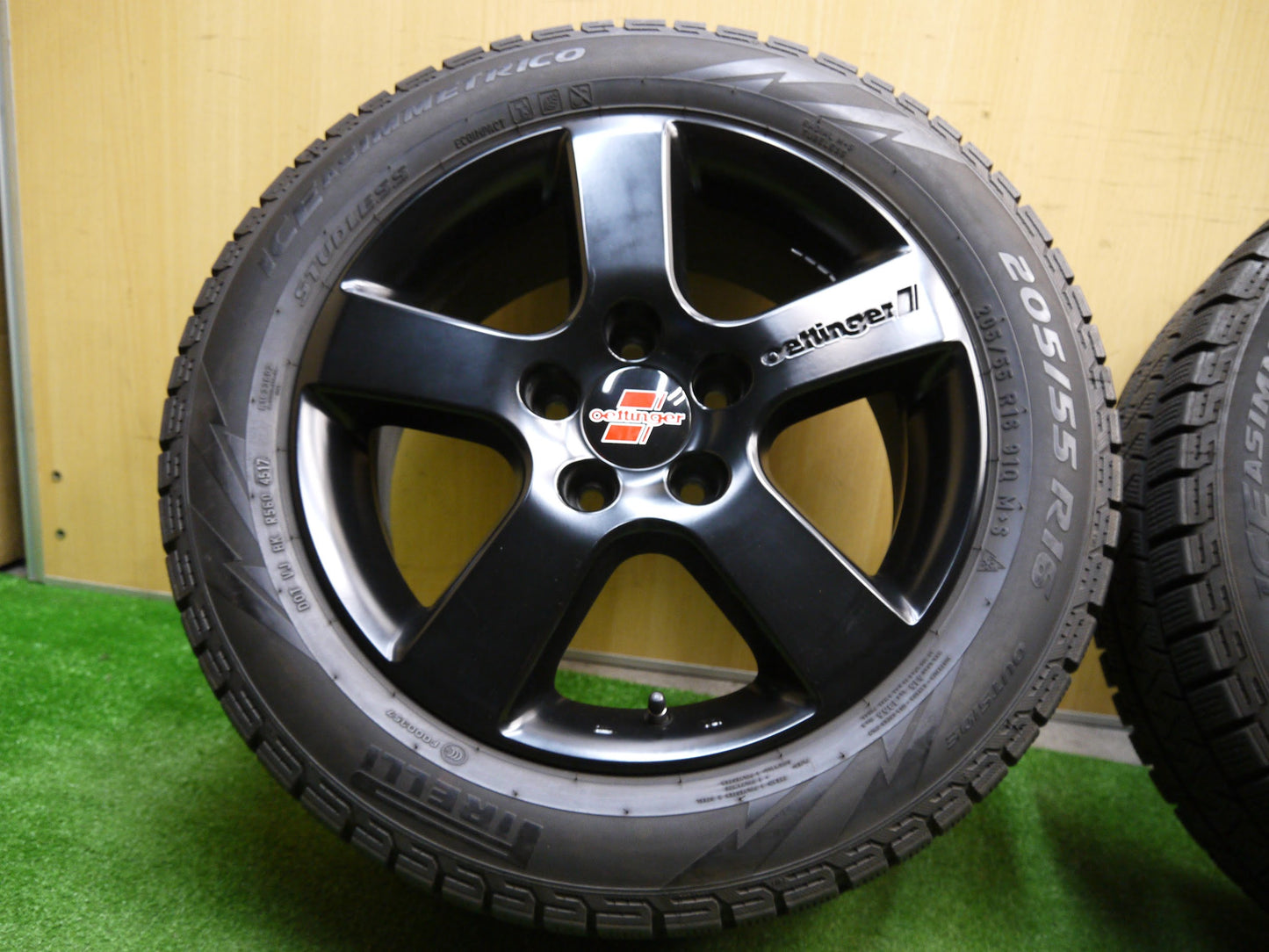 [送料無料]キレイ★ワーゲン アウディ 等 205/55R16 スタッドレス ピレリ アイスアシンメトリコ oettinger エッティンガー 16インチ PCD112/5H★★2021119ヤス