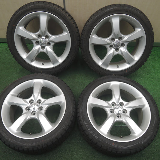 *送料無料*バリ溝！19年！キレイ！9.5分以上★スバル レガシィ 純正 215/45R17 スタッドレス ダンロップ ウインターマックス WM01 17インチ PCD100/5H★3111405TNス