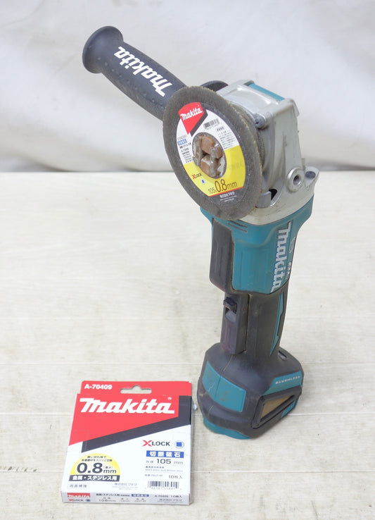 [送料無料] ◆makita マキタ 100mm 充電式ディスクグラインダ GA420D 18V 替刃付き 電動工具 研磨機 本体のみ◆