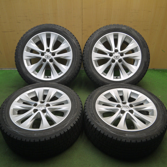 *送料無料*バリ溝!キレイ!9.5分以上★トヨタ 20系 アルファード 純正 235/50R18 スタッドレス ダンロップ ウインターマックス WM01 18インチ PCD114.3/5H★4011015Hス
